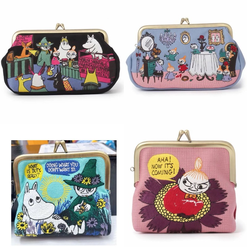Embroidery Bag - Kawaii Anime Moomins Seria Mini Portmonetka