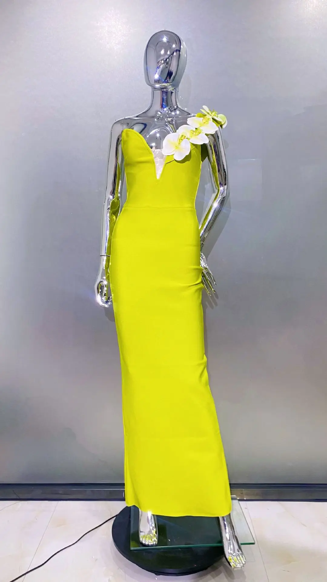 Gorąca Wyprzedaż Seksowna Biał – Embroidery Yellow Dress recenzja i cena
