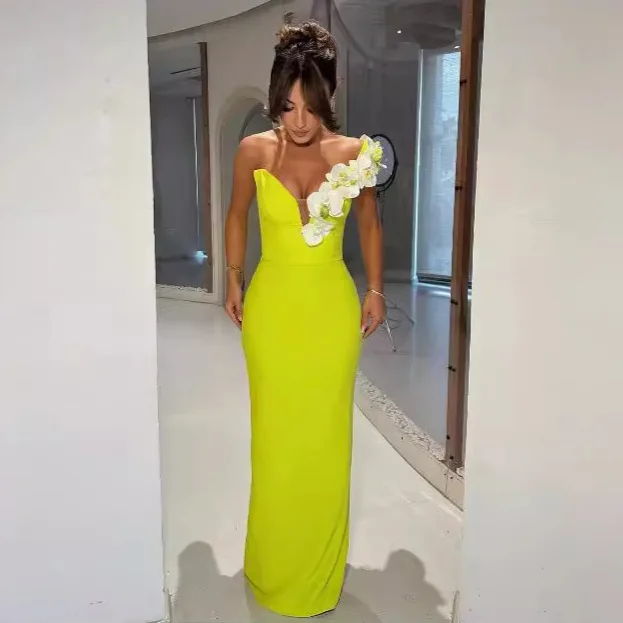 Gorąca Wyprzedaż Seksowna Biał – Embroidery Yellow Dress recenzja i cena