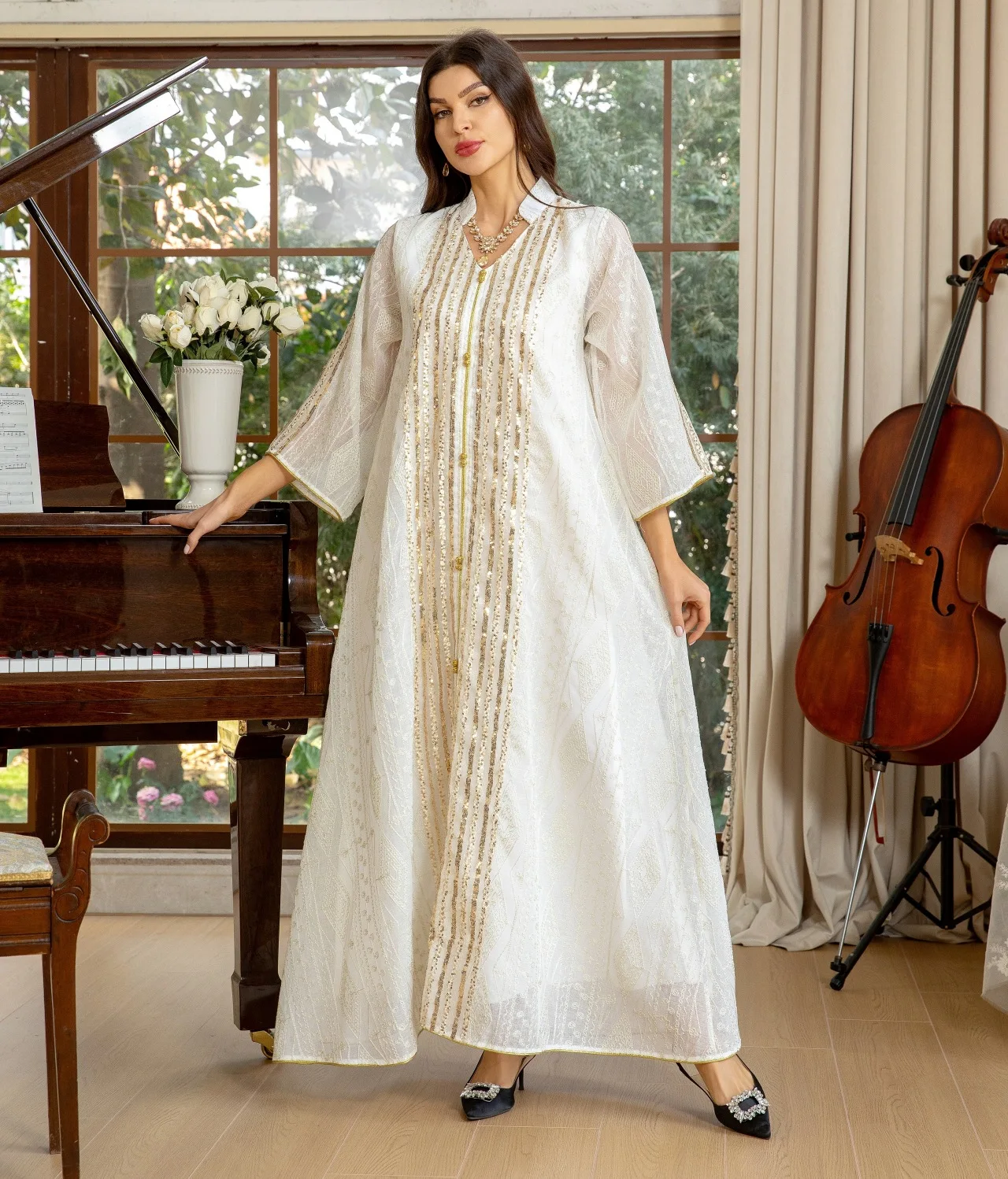 Sukienka na Eid Abaja Haftowan – Embroidery Kebaya recenzja i cena